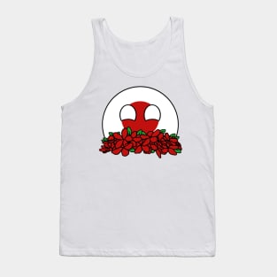 countryballs japan play flowers Tank Top